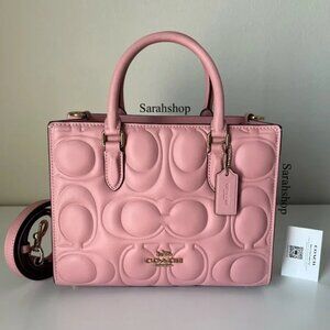 ✅Coach Maggie Small Tote Bag In Signature Leather